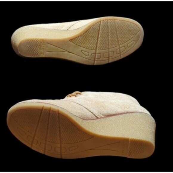 Sperry Womens Tan sz 7M Harlow Wedge Ankle Boot Winter Top Sider Suede Lace Up - Picture 8 of 12